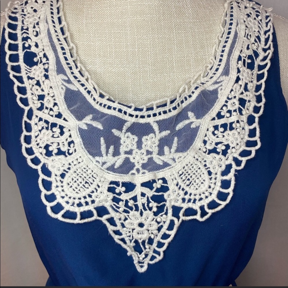 Blue Vintage Bohemian Dress - Picture 4 of 14
